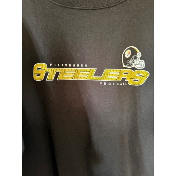 Vintage Reebok Pittsburgh Steelers Sweatshirt XL Black Crewneck NFL - Picture 2 of 6